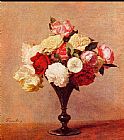 Henri Fantin-Latour Roses in a Vase I painting